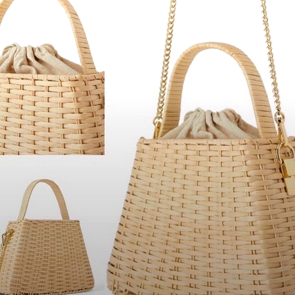 Zara Handbags - ZARA basket bag luxury designer purse